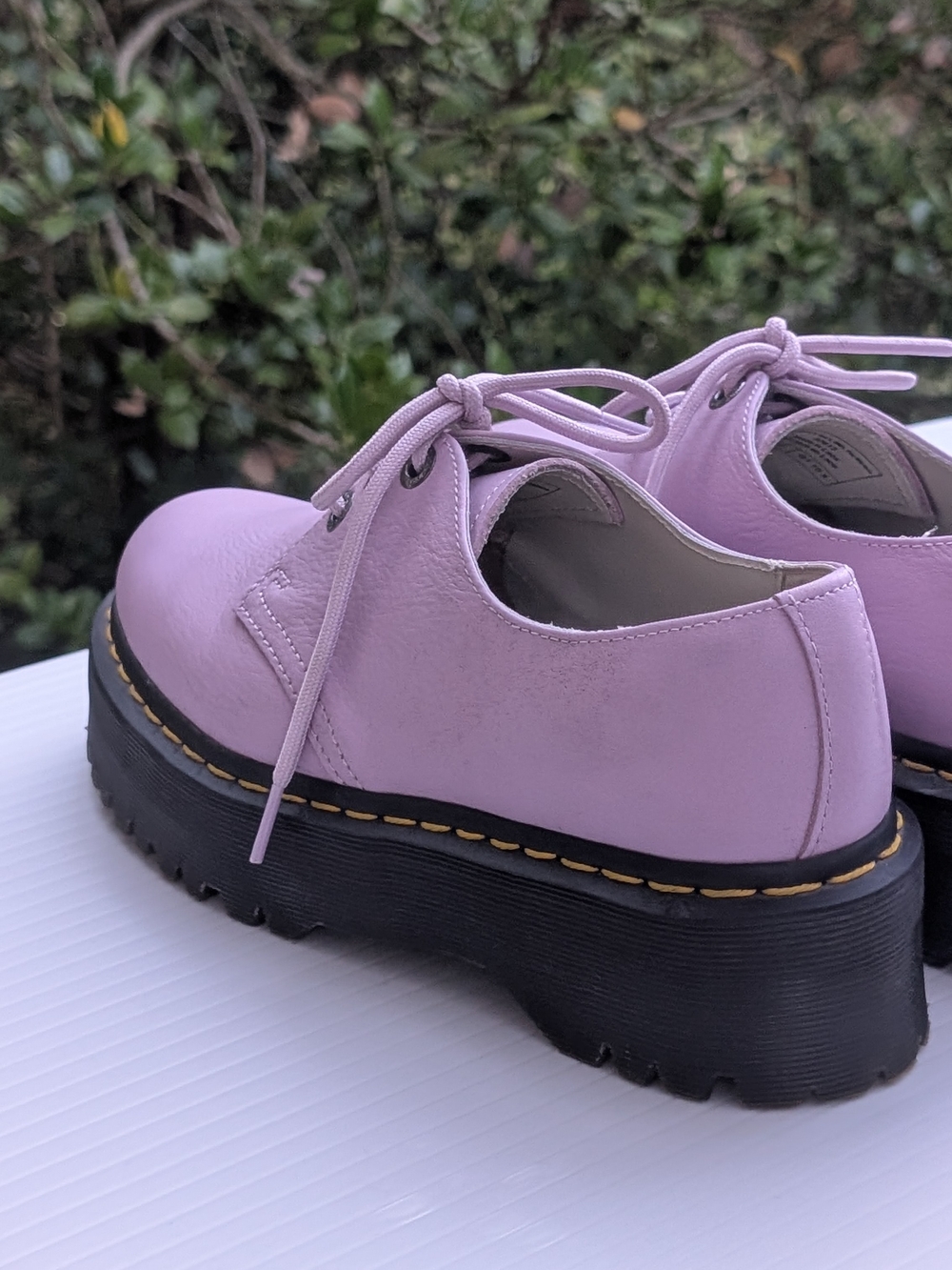 Dr. Martens Lilac Platform Lace-Up Shoes